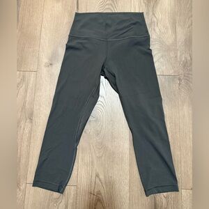 Lululemon Olive Green Calf Length Yoga Pants Size 6